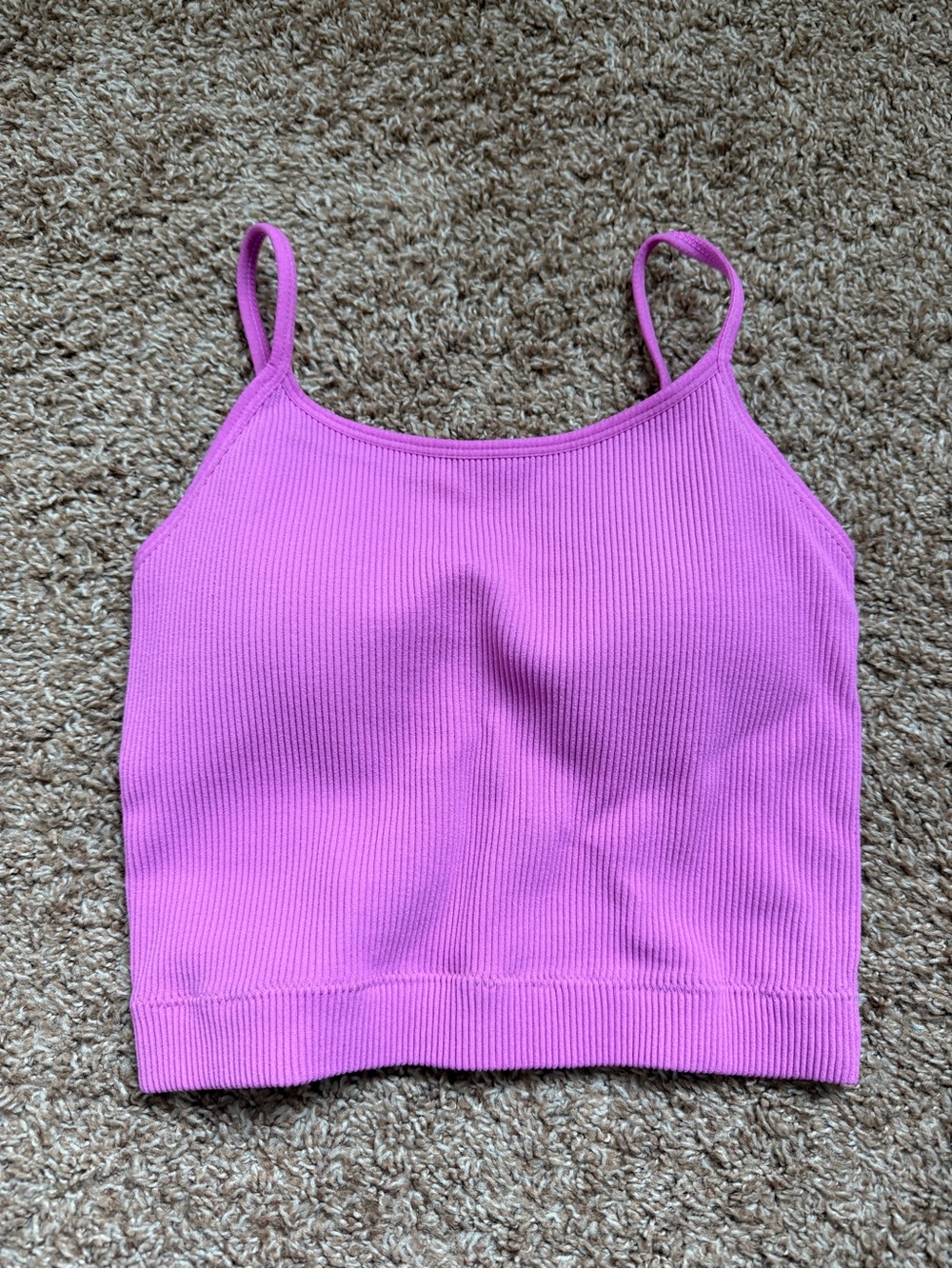 NWOT Zenana Padded Crop Top Brami S/M